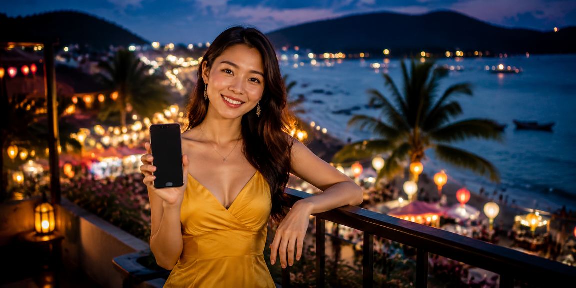 Người chơi thưởng thức cá cược trên di động tại Phú Quốc